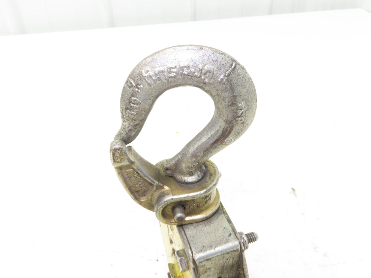 Zimmerman Ingersoll Rand Air Balancer Load Block Single Pulley Sheave Yellow