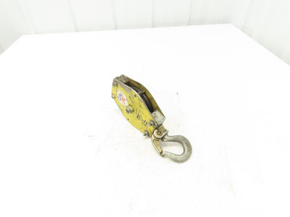 Zimmerman Ingersoll Rand Air Balancer Load Block Single Pulley Sheave Yellow