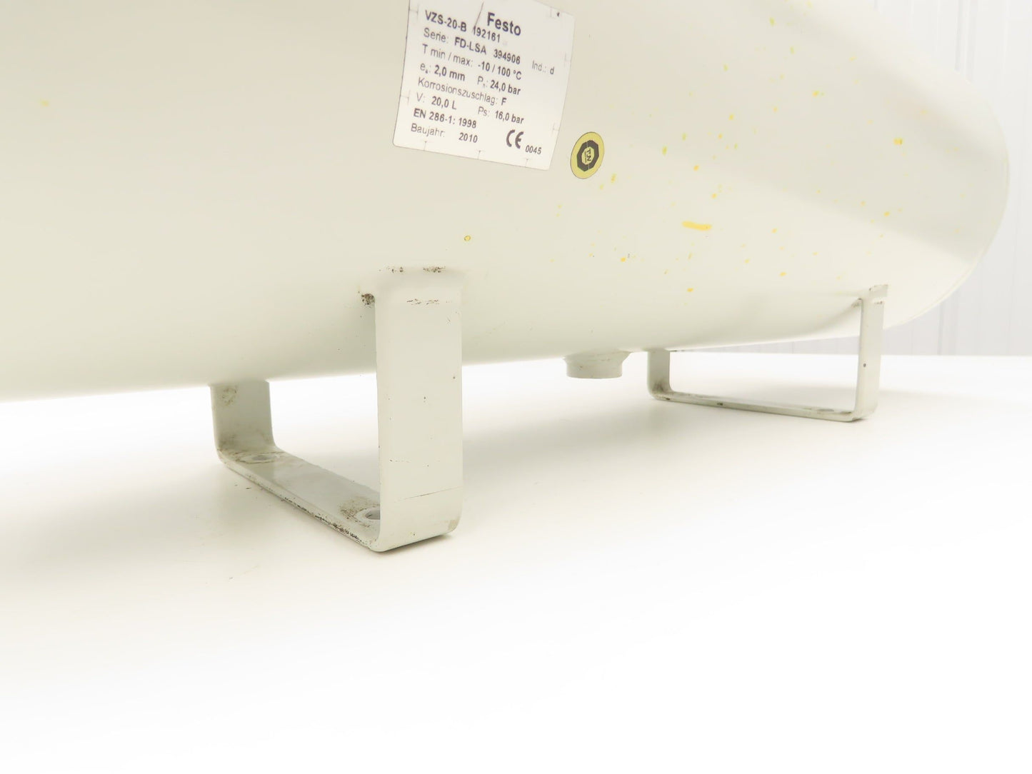 Festo VZS-20-B 192161 Compressed Air Tank Reservoir 20L 24Bar/348PSI 1" NPT