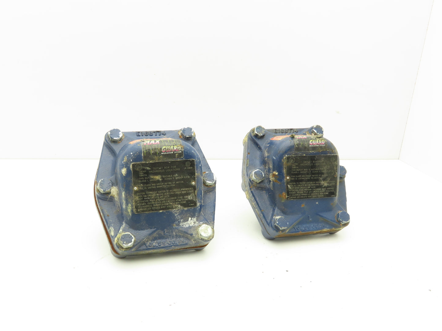Max Guard E168774 Explosion Proof Enclosure 1.25" 2" NPT 55 Cu. In. Lot of 2