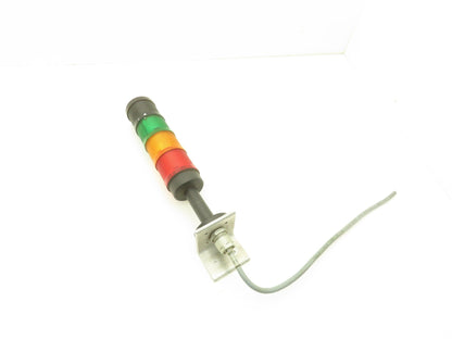 Werma 640 830 00 Signal Light Stack Tower Red Orange Green W/Alarm 24V AC/DC