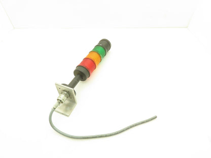 Werma 640 830 00 Signal Light Stack Tower Red Orange Green W/Alarm 24V AC/DC