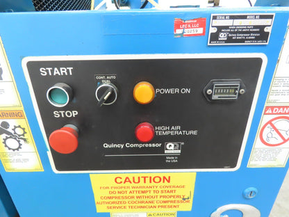 Quincy QST50ANA31SR Rotary Screw Air Compressor 50Hp 230/460V 3Ph 84606 Hours