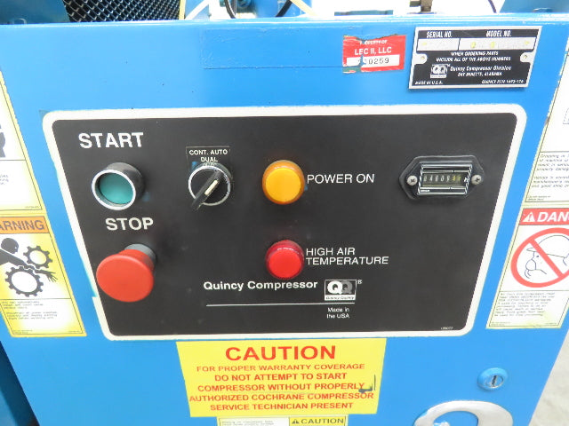 Quincy QST50ANA31SR Rotary Screw Air Compressor 50Hp 230/460V 3Ph 84606 Hours
