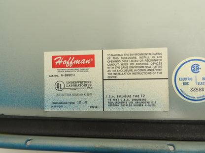 Hoffman A-808CH Electrical Enclosure JIC Switch Panel Box 8X8X4 Lot of 2