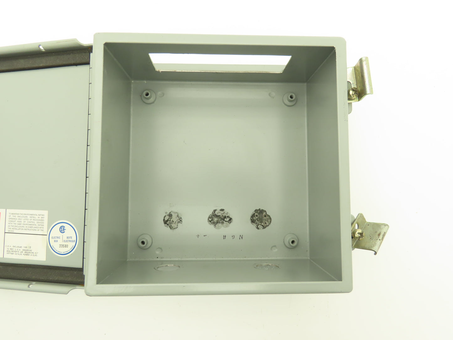 Hoffman A-808CH Electrical Enclosure JIC Switch Panel Box 8X8X4 Lot of 2