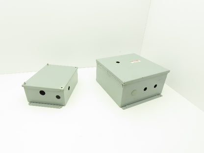 Hoffman/Ralston A-1008SC/IBOH-121206 Electrical Enclosure JIC Box Mixed Lot of 2