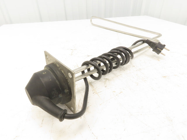 Wolfertze MaWo Immersion Tank Heater Element Stainless L-Tube 1600W 230V 20"x19"
