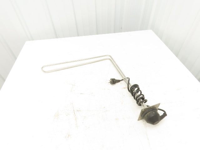 Wolfertze MaWo Immersion Tank Heater Element Stainless L-Tube 1600W 230V 20"x19"
