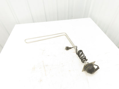 Wolfertze MaWo Immersion Tank Heater Element Stainless L-Tube 1600W 230V 20"x19"