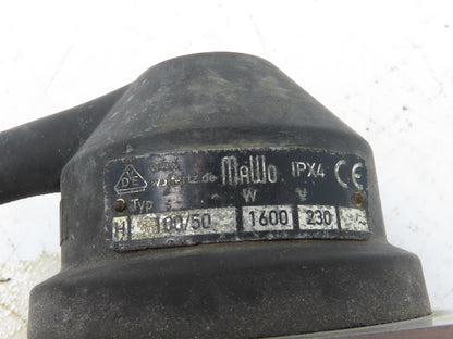 Wolfertze MaWo Immersion Tank Heater Element Stainless L-Tube 1600W 230V 20"x19"