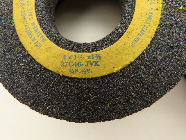 Norton 37C46-JVK Grinding Wheel 5730rpm 4x1.5x1-3/8" Lot of 4