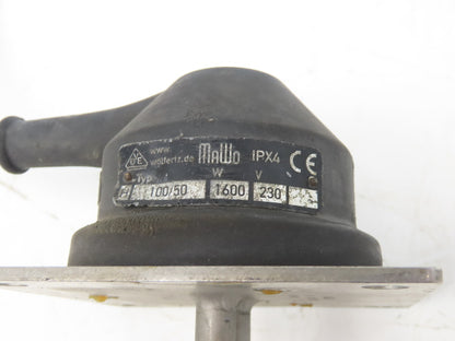 Wolfertze MaWo Immersion Tank Heater Element Stainless L-Tube 1600W 230V 20"x19"