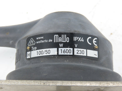 Wolfertze MaWo Immersion Tank Heater Element Stainless L-Tube 1600W 230V 20"x19"