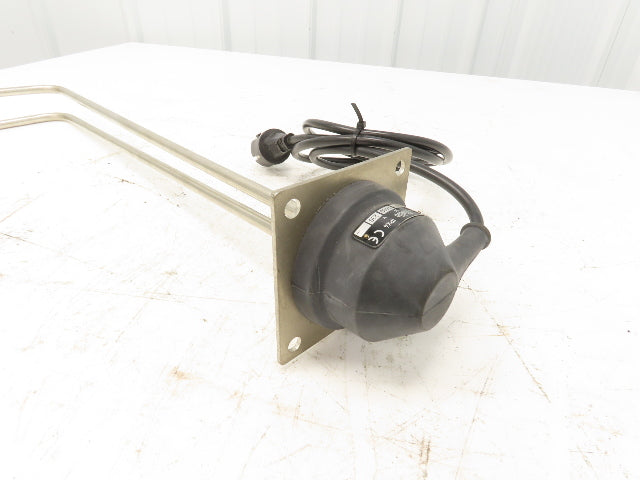 Wolfertze MaWo Immersion Tank Heater Element Stainless L-Tube 1600W 230V 20"x19"