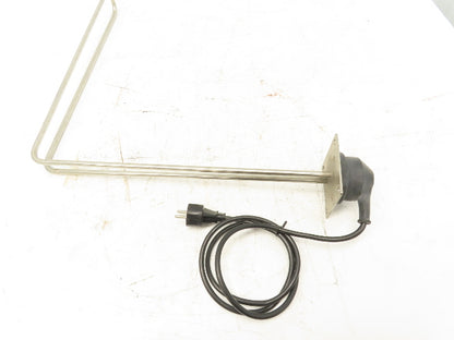 Wolfertze MaWo Immersion Tank Heater Element Stainless L-Tube 1600W 230V 20"x19"