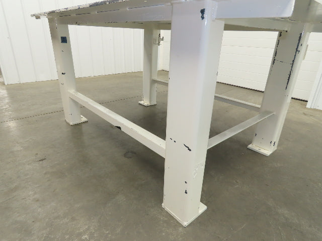 1/2" Thick Top Steel Fabrication Welding Layout Table Work Bench 71"x48"x34"