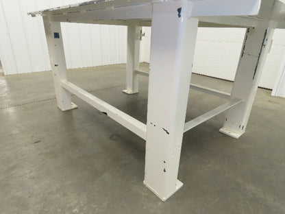 1/2" Thick Top Steel Fabrication Welding Layout Table Work Bench 71"x48"x34"