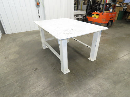 1/2" Thick Top Steel Fabrication Welding Layout Table Work Bench 71"x48"x34"