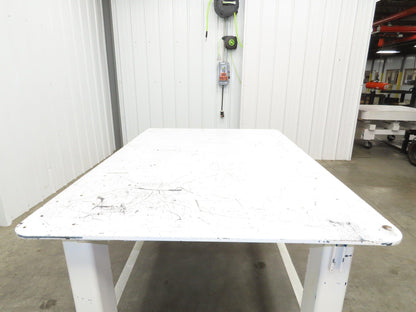 1/2" Thick Top Steel Fabrication Welding Layout Table Work Bench 71"x48"x34"