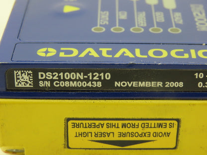 Datalogic DS2100N-1210 Fixed Mount Barcode Scanner 10-30V 12.2 Dist 10.24" Field