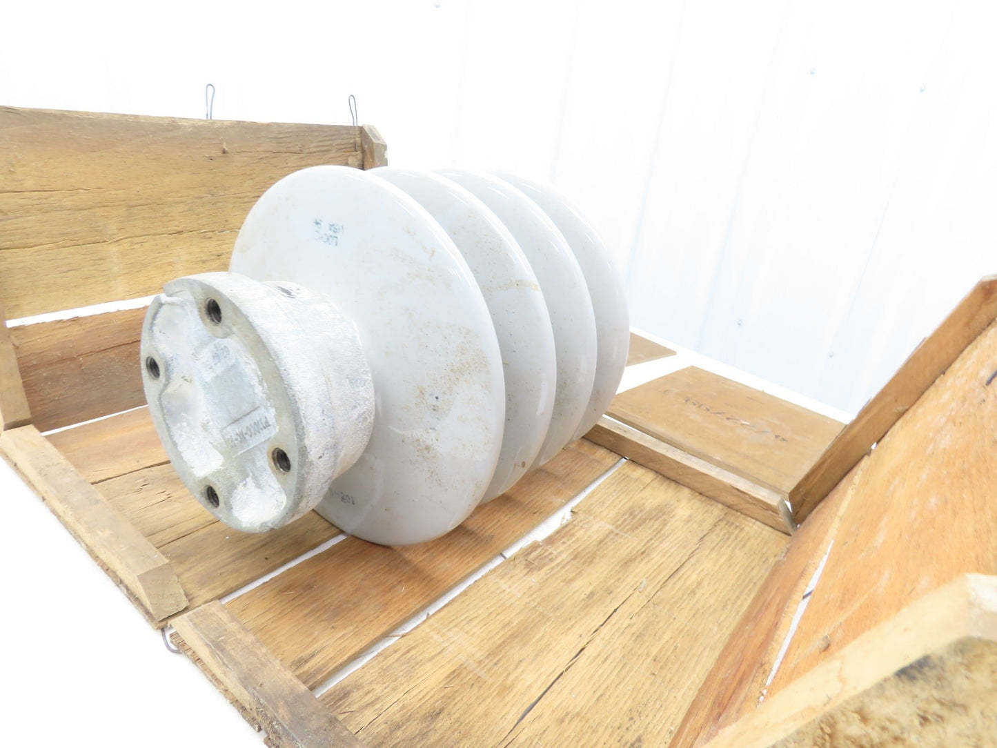 Locke P11000-KC-01 Insulator High Voltage Gray Porcelain 15" H 11" Dia.