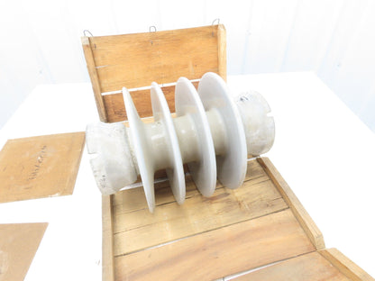 Locke P11000-KC-01 Insulator High Voltage Gray Porcelain 15" H 11" Dia.