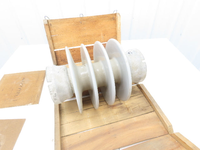 Locke P11000-KC-01 Insulator High Voltage Gray Porcelain 15" H 11" Dia.