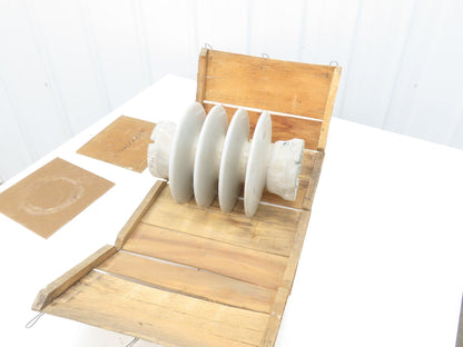 Locke P11000-KC-01 Insulator High Voltage Gray Porcelain 15" H 11" Dia.