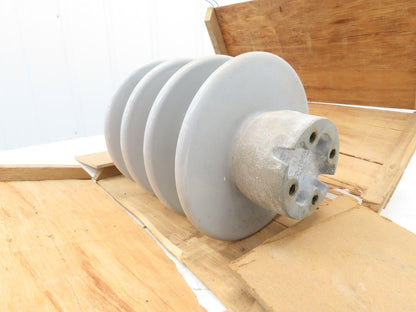 Locke P09001-KC-01 Insulator High Voltage Gray Porcelain 15" H 9" Dia.