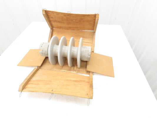 Locke P09001-KC-01 Insulator High Voltage Gray Porcelain 15" H 9" Dia.