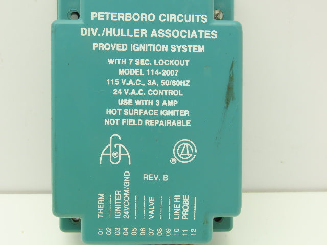 Peterboro Circuits 114-2007 Dryer Ignition Module for 3 Amp Igniter