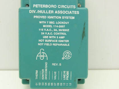 Peterboro Circuits 114-2007 Dryer Ignition Module for 3 Amp Igniter
