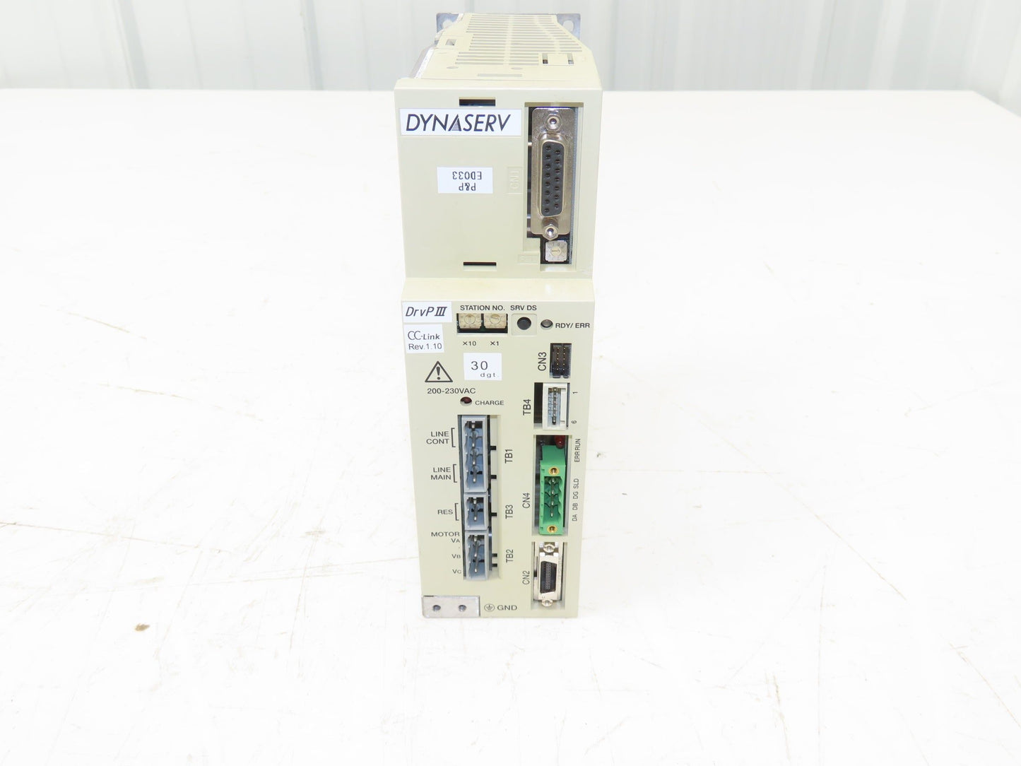 Dynaserv UB5CP3 DD Servo Actuator AC Drive 230V 1Ph Style S1