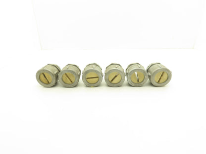 Duct-o-Wire Flat Cable Connector & Bushing Assembly Festoon 1.75" Lot of 6