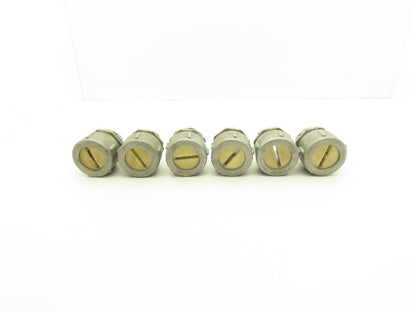 Duct-o-Wire Flat Cable Connector & Bushing Assembly Festoon 1.75" Lot of 6
