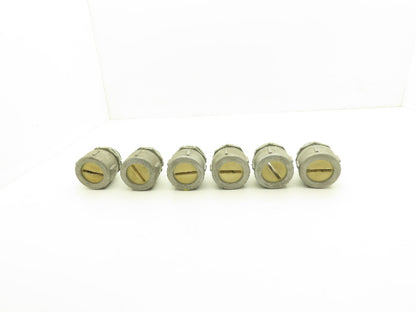 Duct-o-Wire Flat Cable Connector & Bushing Assembly Festoon 1.75" Lot of 6