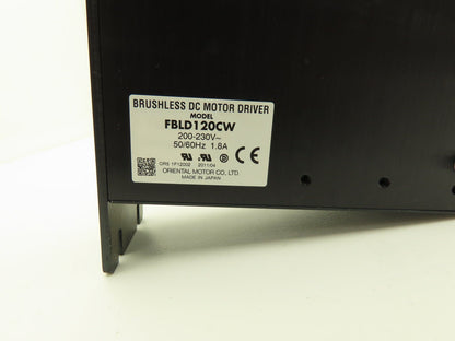 Oriental Motor Co. FBLD120CW Vexta Brushless DC Motor Driver 230V 1Ph