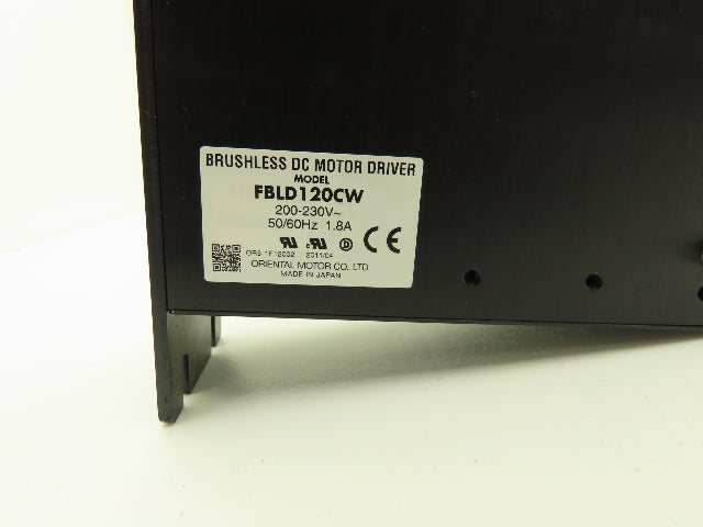 Oriental Motor Co. FBLD120CW Vexta Brushless DC Motor Driver 230V 1Ph
