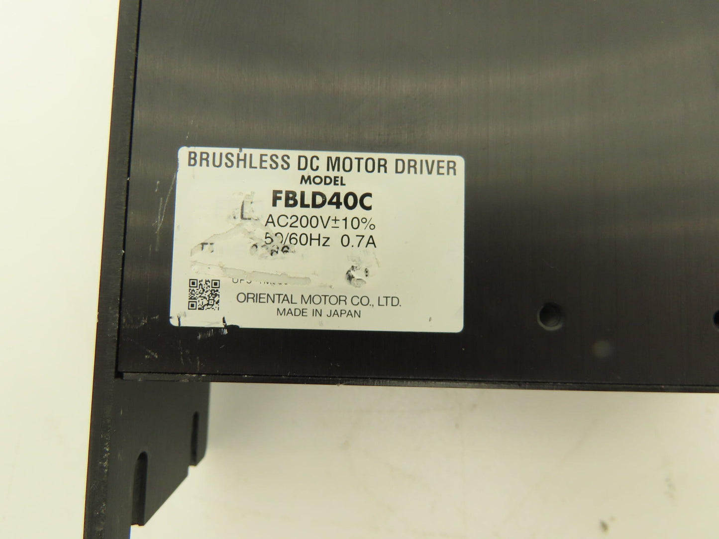 Oriental Motor Co. FBLD40C Vexta Brushless DC Motor Driver 230V 1Ph Read Desc.