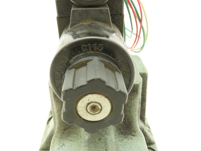 Nachi DSS-G06-C5-R-C115-E21 Hydraulic Directional Solenoid Valve 115V DG5S Base