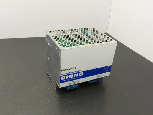 Automation Direct PSB24-480S-3 Rhino Power Supply 24VDC 20A Out 3Ph 480V In