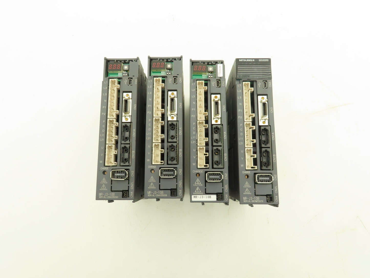 Mitsubishi MR-J3-10B Melservo AC Servo Drive 100W 170V 1.1A Output Lot of 4