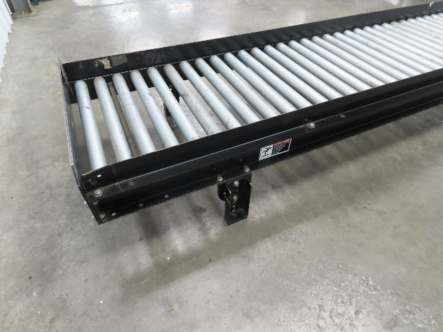 EMI 28"x 10' Gravity Roller Conveyor 1.9" Roller 25"BF 3" Centers 12"H