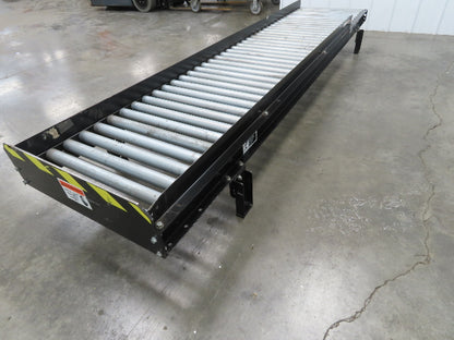 EMI 28"x 10' Gravity Roller Conveyor 1.9" Roller 25"BF 3" Centers 12"H