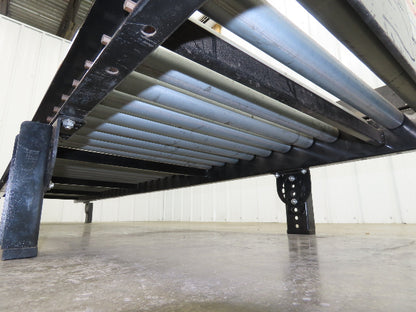 EMI 28"x 10' Gravity Roller Conveyor 1.9" Roller 25"BF 3" Centers 12"H