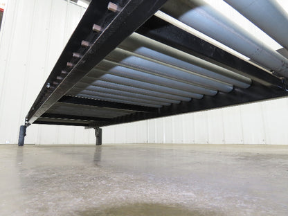 EMI 28"x 10' Gravity Roller Conveyor 1.9" Roller 25"BF 3" Centers 12"H