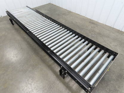 EMI 28"x 10' Gravity Roller Conveyor 1.9" Roller 25"BF 3" Centers 12"H