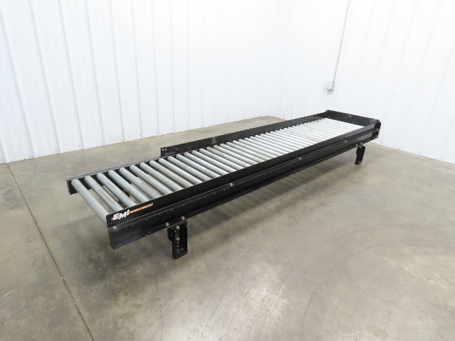 EMI 28"x 10' Gravity Roller Conveyor 1.9" Roller 25"BF 3" Centers 12"H