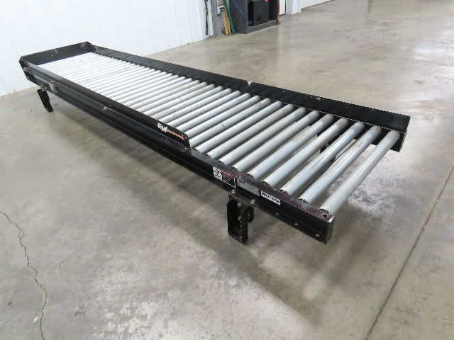 EMI 28"x 10' Gravity Roller Conveyor 1.9" Roller 25"BF 3" Centers 12"H